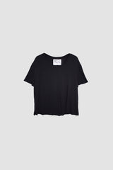 Cropped V-Neck T-Shirt