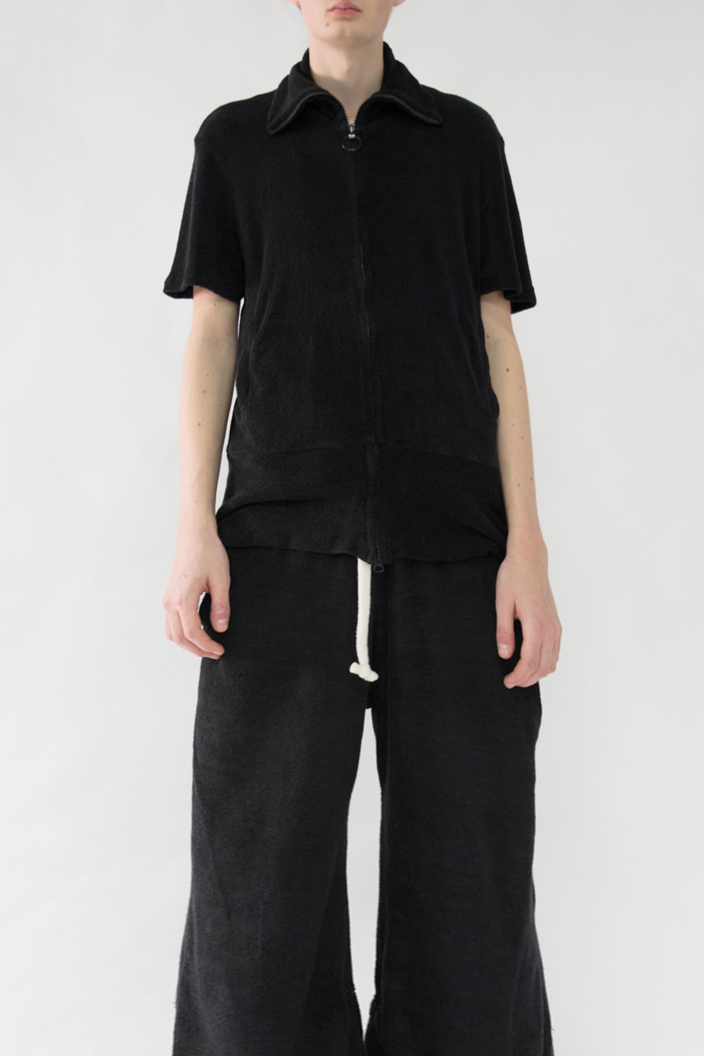 Zip Up Velour T-Shirt - NELLY JOHANSSON