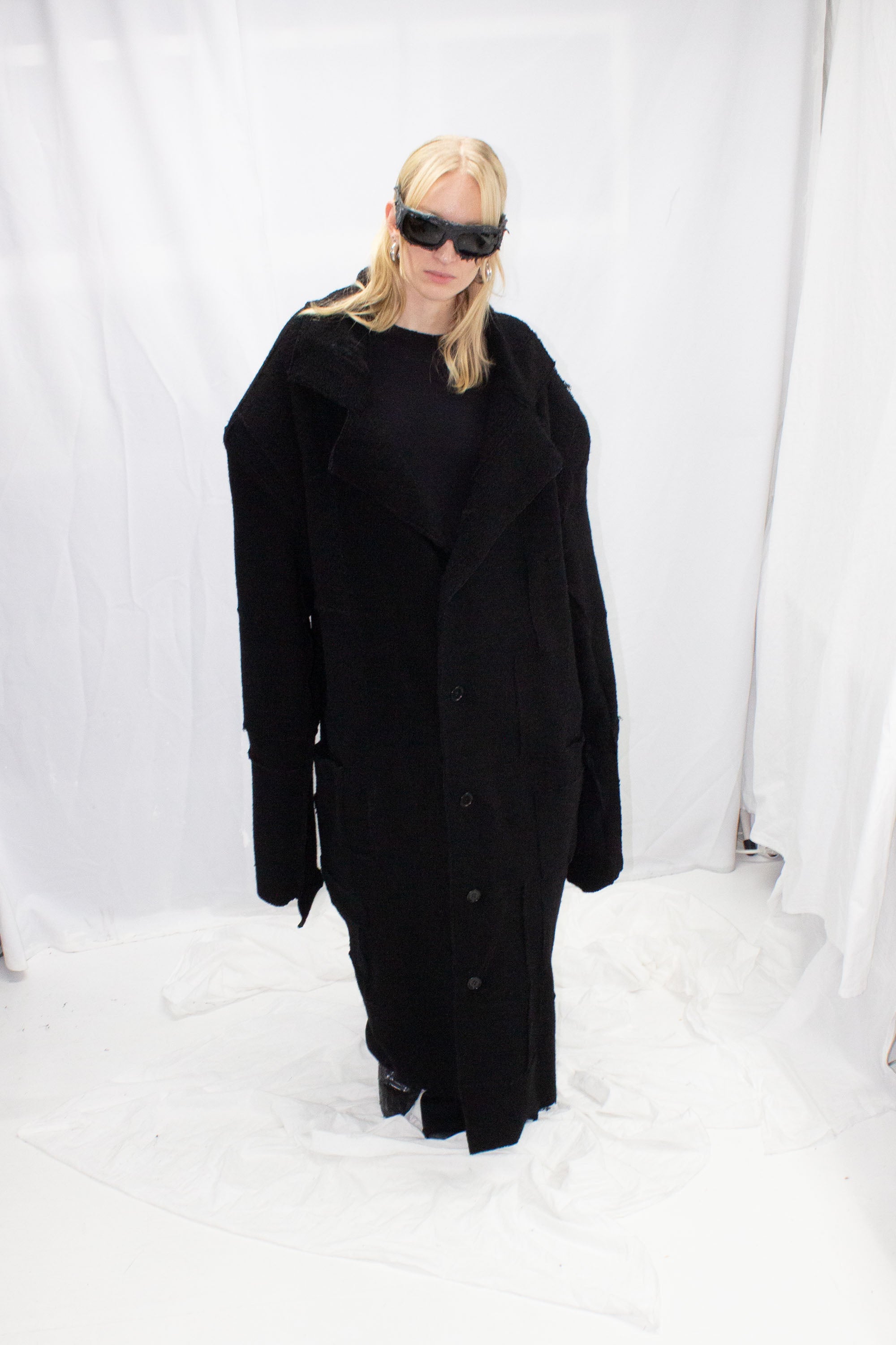 Manteau rapiécé à la main