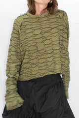 Striped Merino Wool Knit Sweater