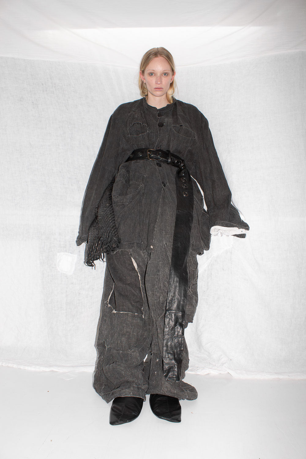 Antique Linen Jacket - NELLY JOHANSSON