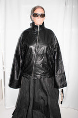 Leather Windbreaker