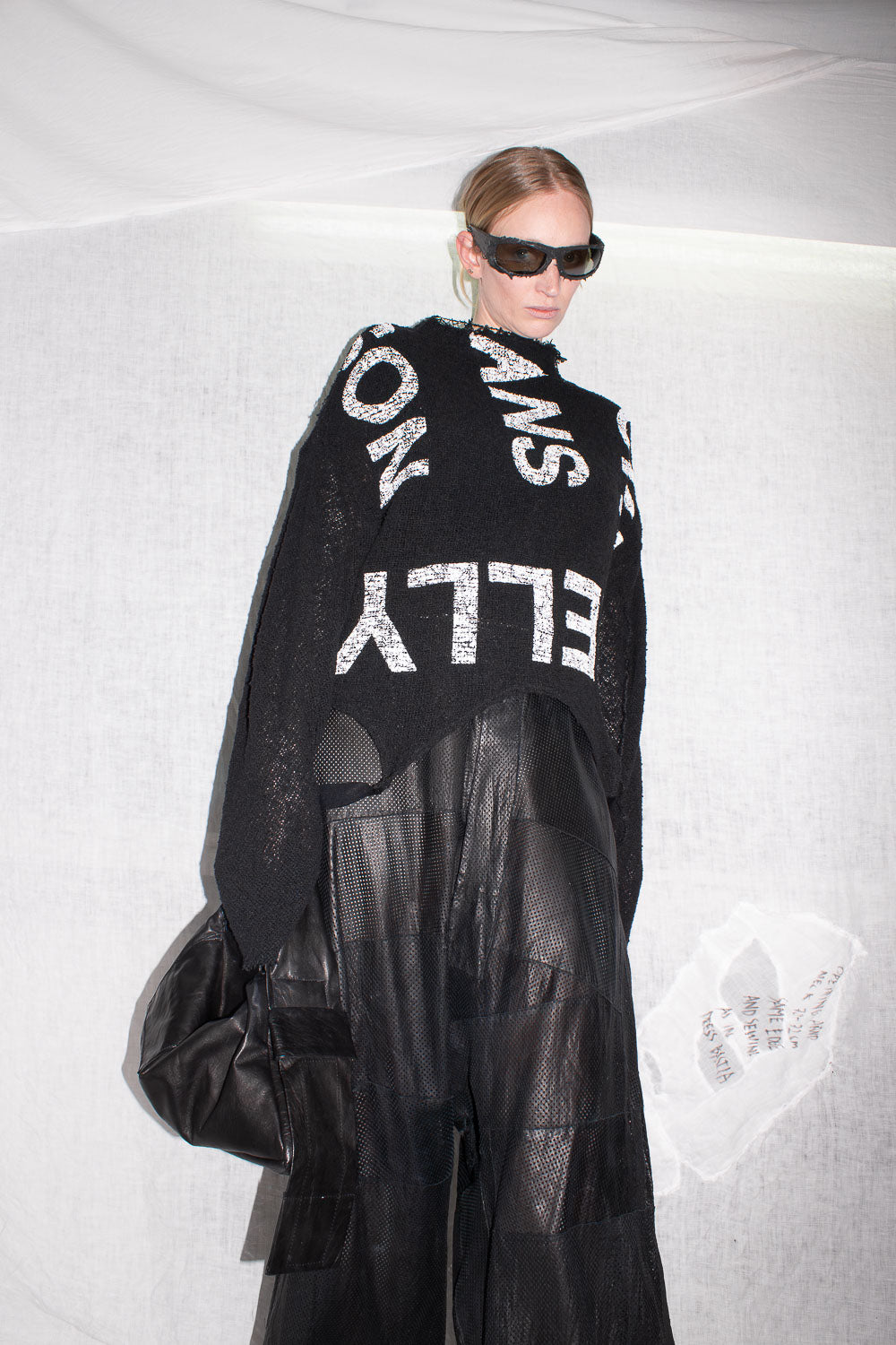 Printed Mesh Knit Sweater - NELLY JOHANSSON