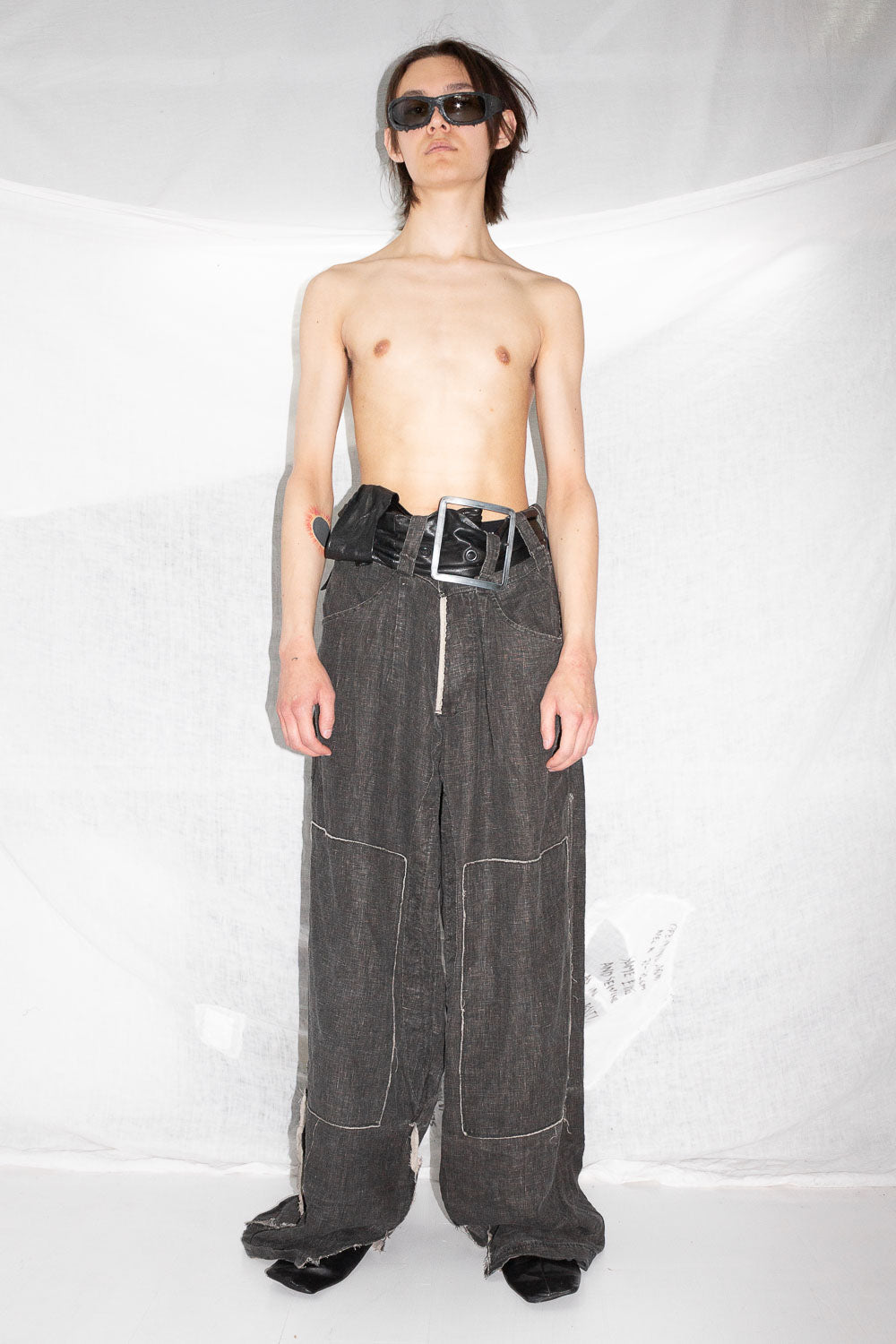 Oversized Leather Belt - NELLY JOHANSSON