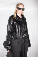 Sculptural Leather Jacket