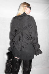 Ruched Bomber Jacket