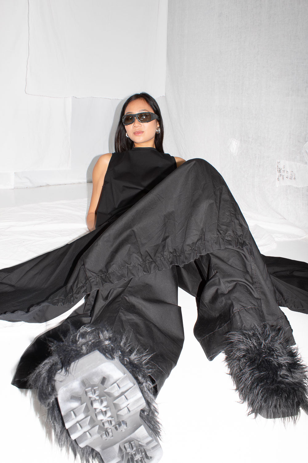 Black A-Line Dress - NELLY JOHANSSON