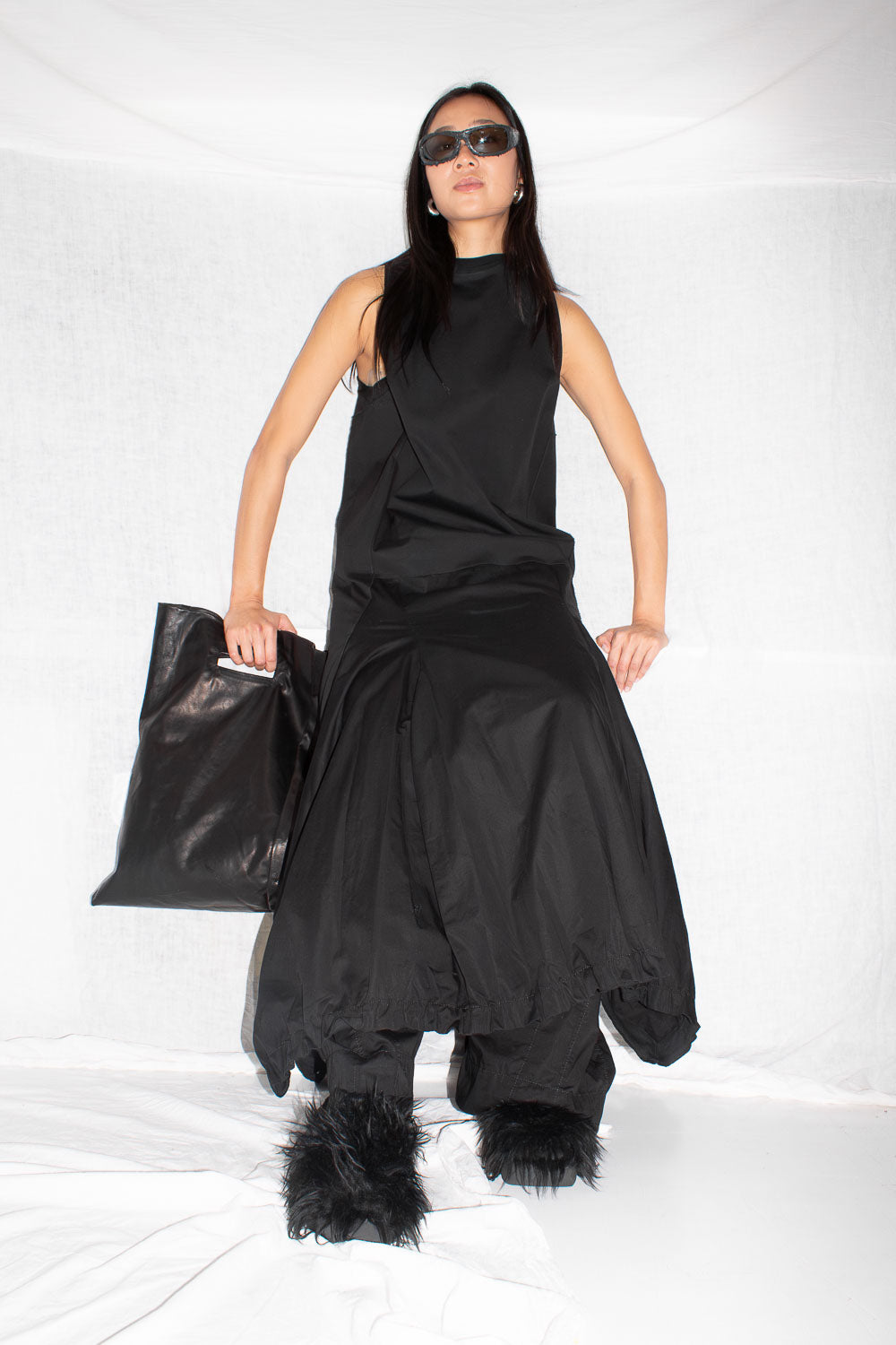 Black A-Line Dress - NELLY JOHANSSON