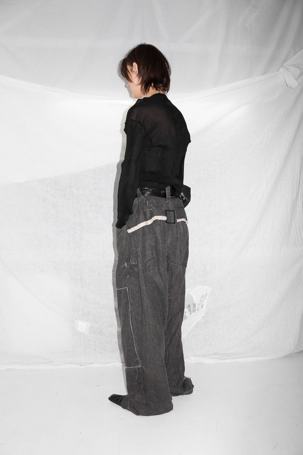 Patched Linen Trousers - NELLY JOHANSSON