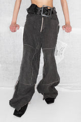 Patched Linen Trousers