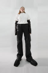 Perforated Crewneck T-Shirt B