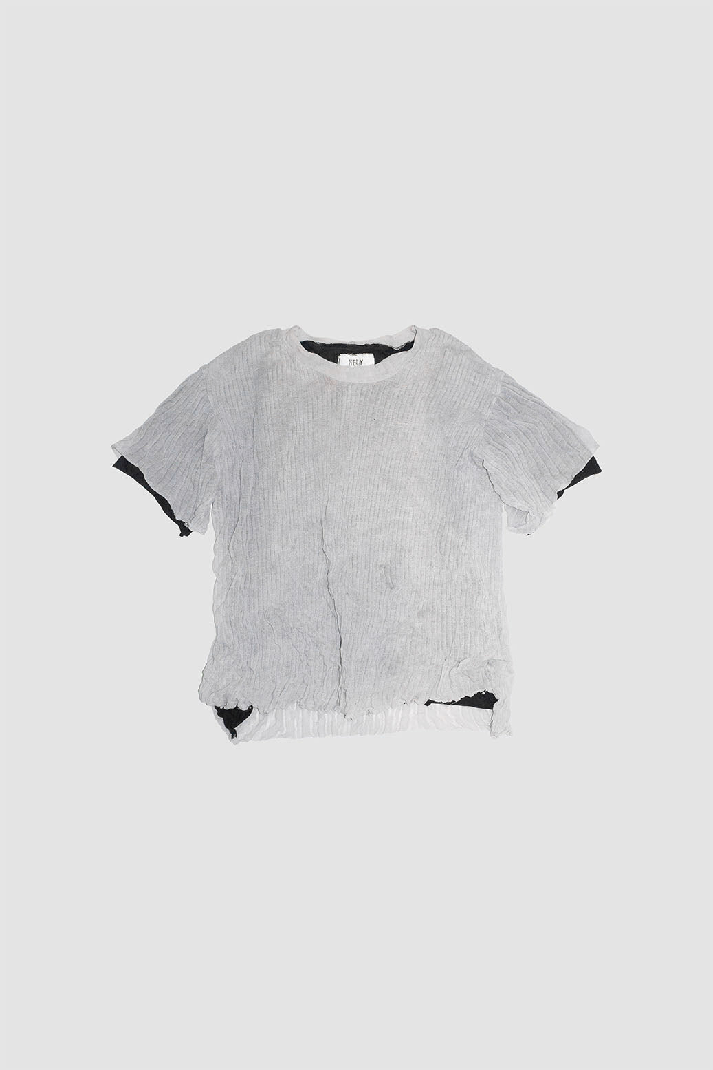 Lamé Stainless Steel Knit T-shirt