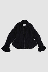 Ruched Bomber Jacket