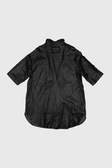 Short Sleeve Leather Shirt - NELLY JOHANSSON