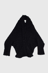Drop Shoulder Wool Cardigan - NELLY JOHANSSON
