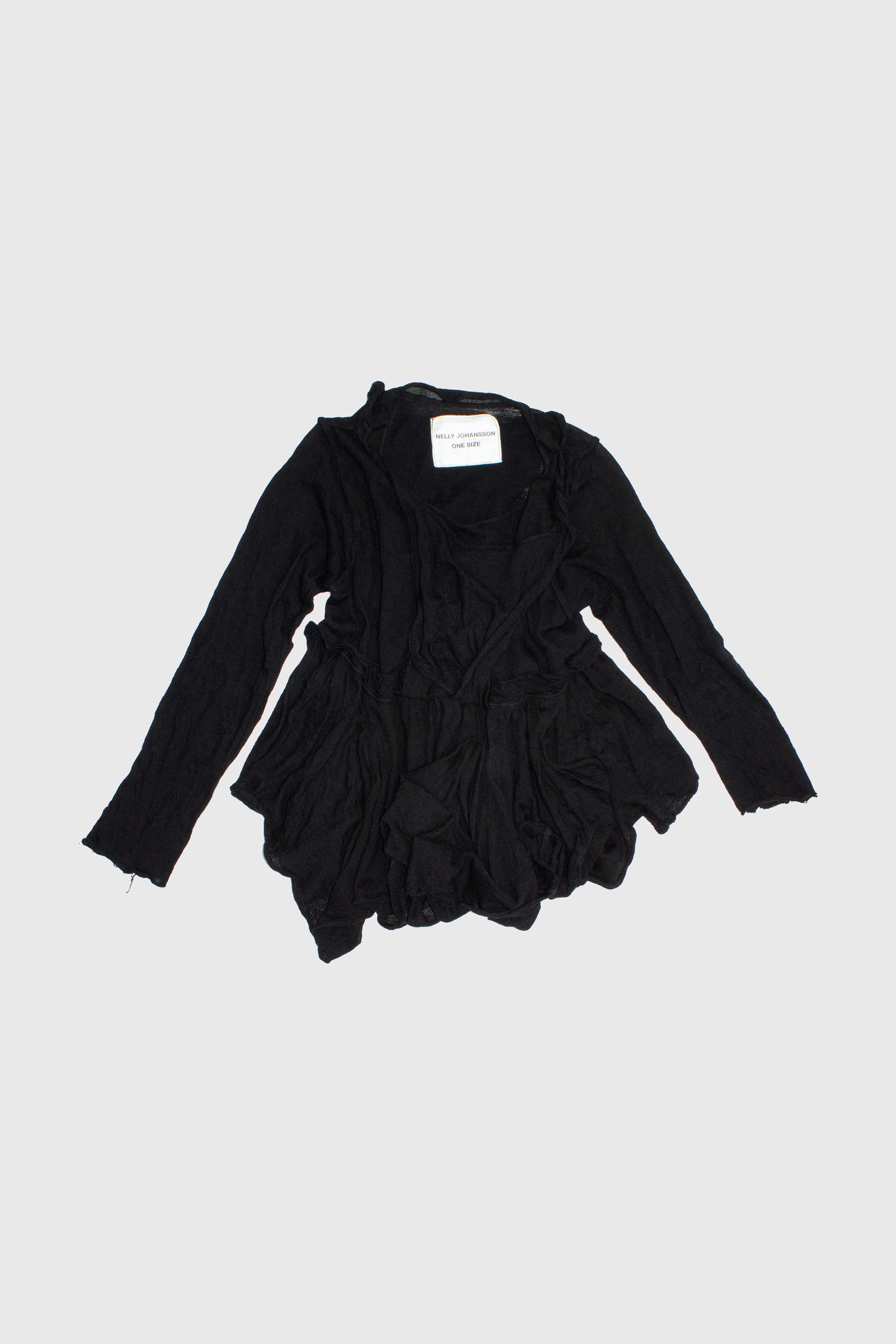 Draped Wool Knit Sweater - NELLY JOHANSSON