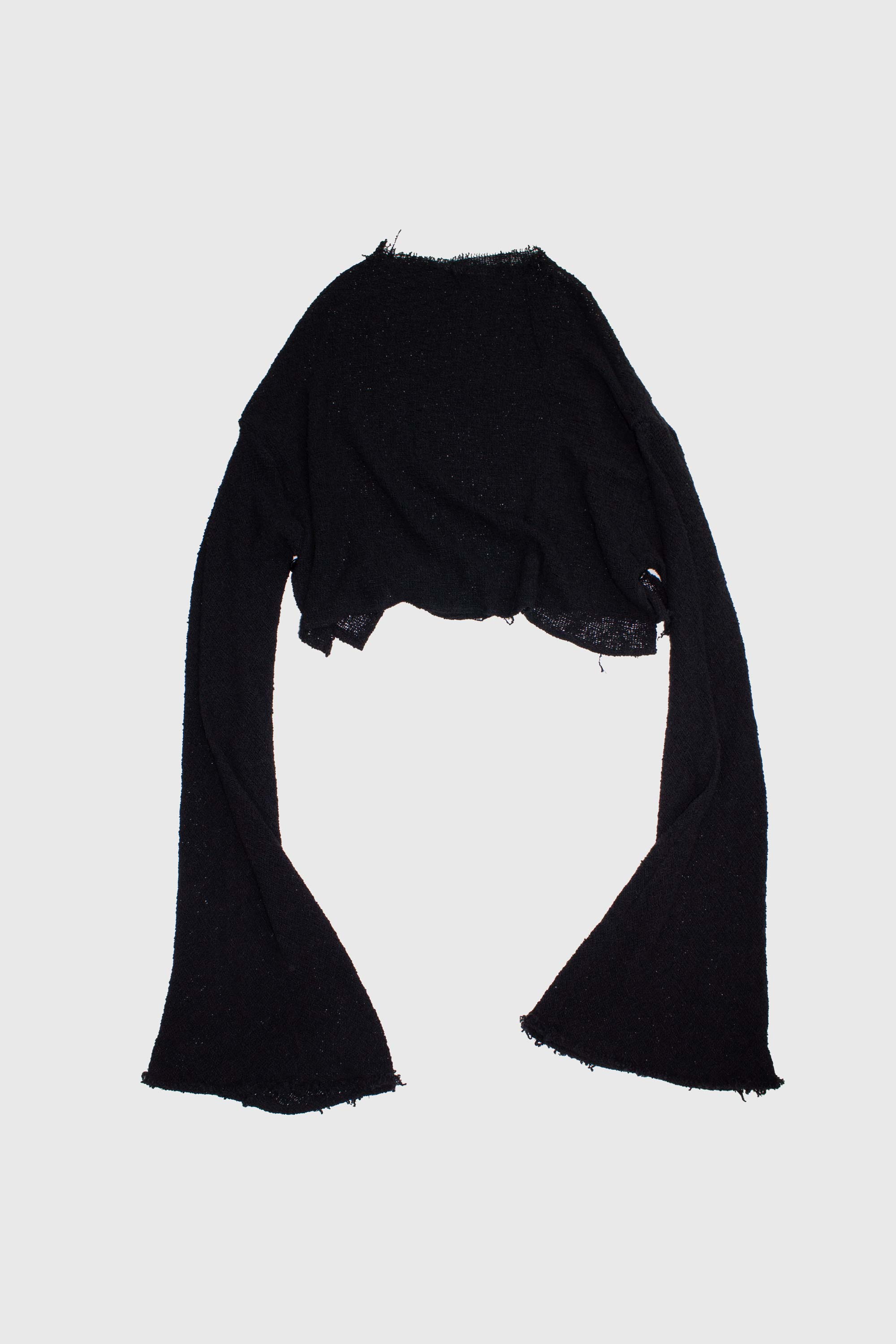Mesh Knit Long Sleeve Sweater - NELLY JOHANSSON