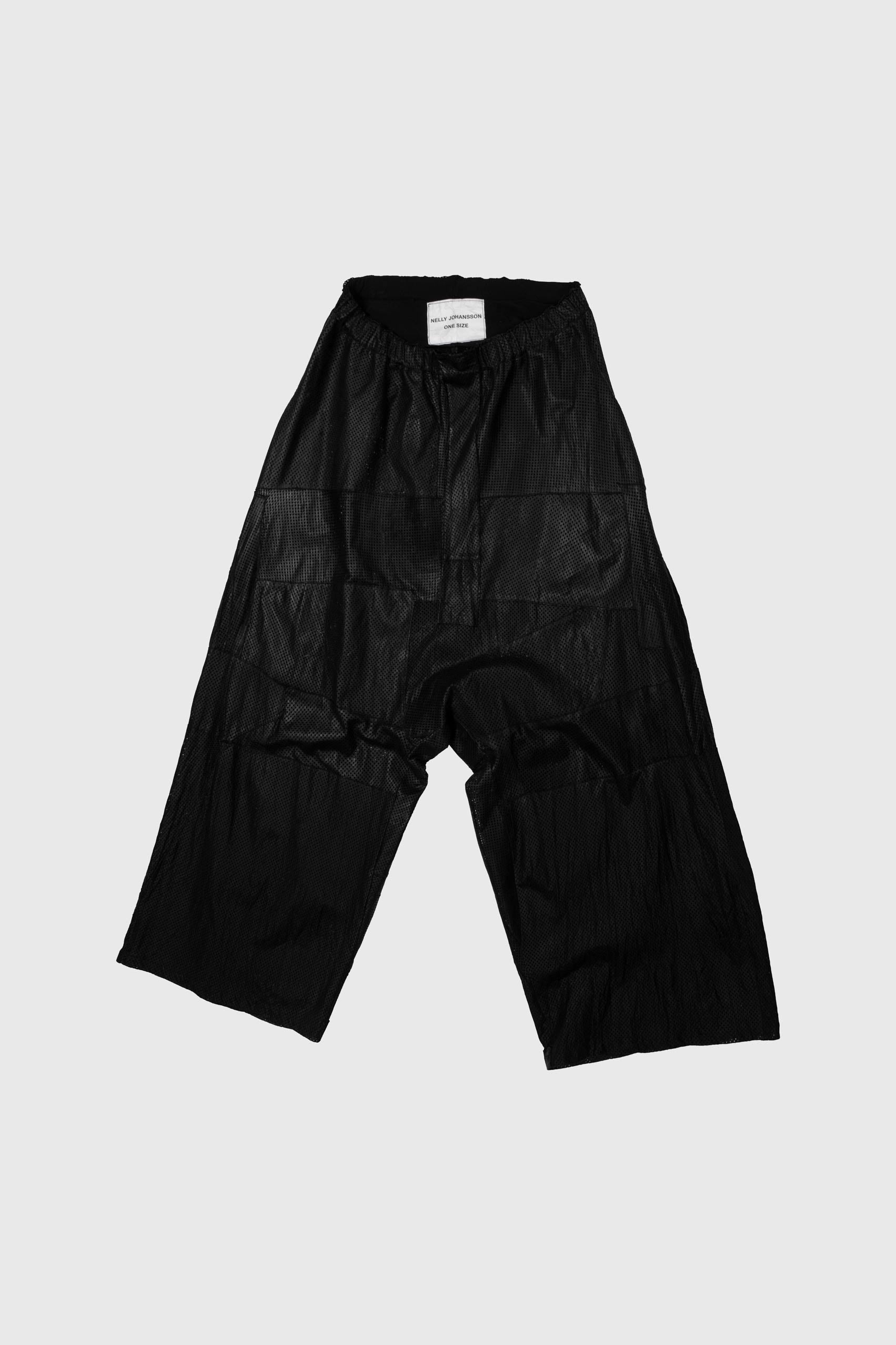 Perforated Leather Trousers - NELLY JOHANSSON