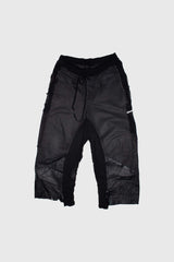 Paneled Leather Jeans