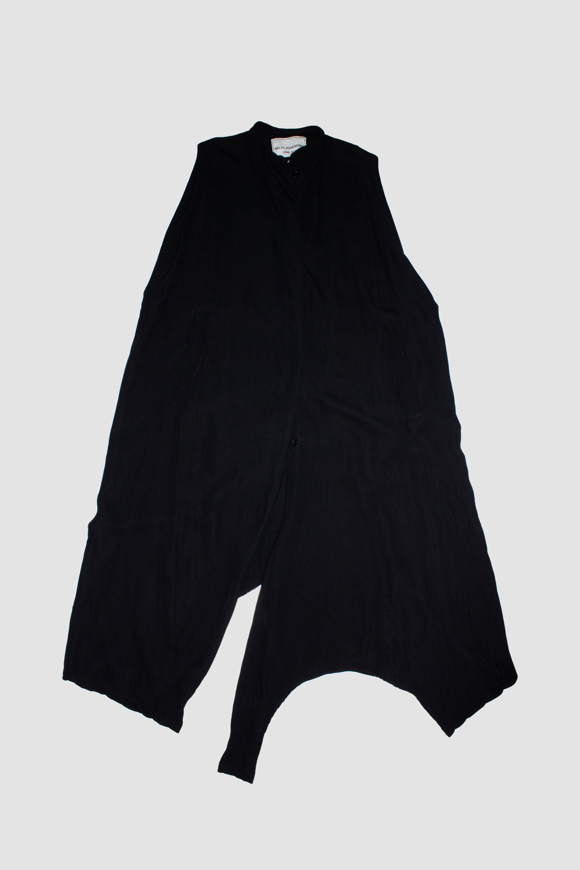 Black Maxi Pocket Dress - NELLY JOHANSSON
