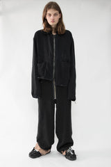 Asymmetrical Hemp Denim Jacket - NELLY JOHANSSON