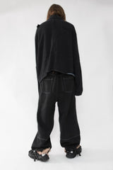 Asymmetrical Hemp Denim Jacket - NELLY JOHANSSON