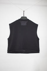 Perforated Crop Crew Neck Top - CARL IVAR