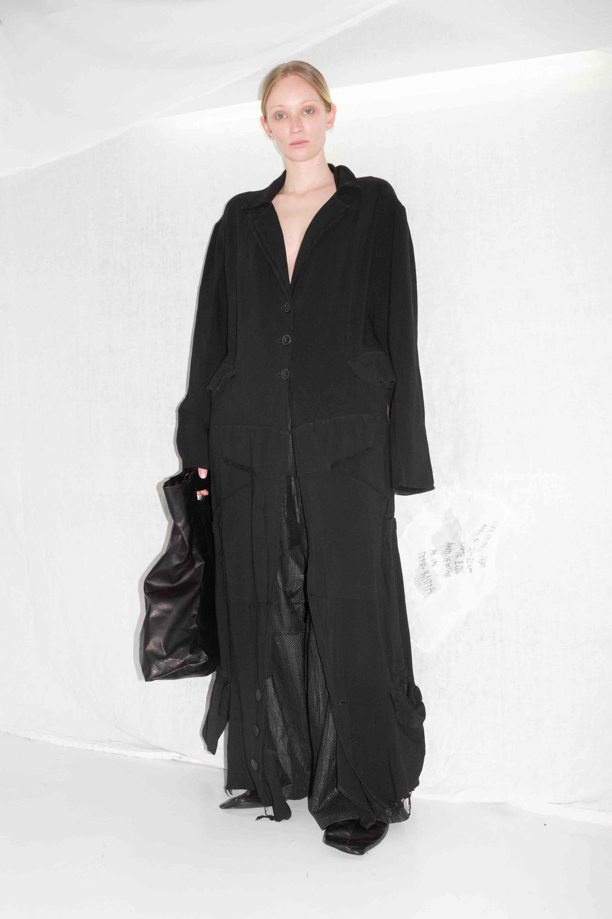 Deconstructed Linen Coat by NELLY JOHANSSON, cotton and linen 4