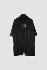 Zip Up Velour T-Shirt