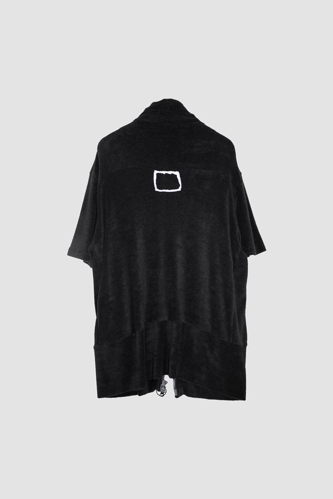Zip Up Velour T-Shirt