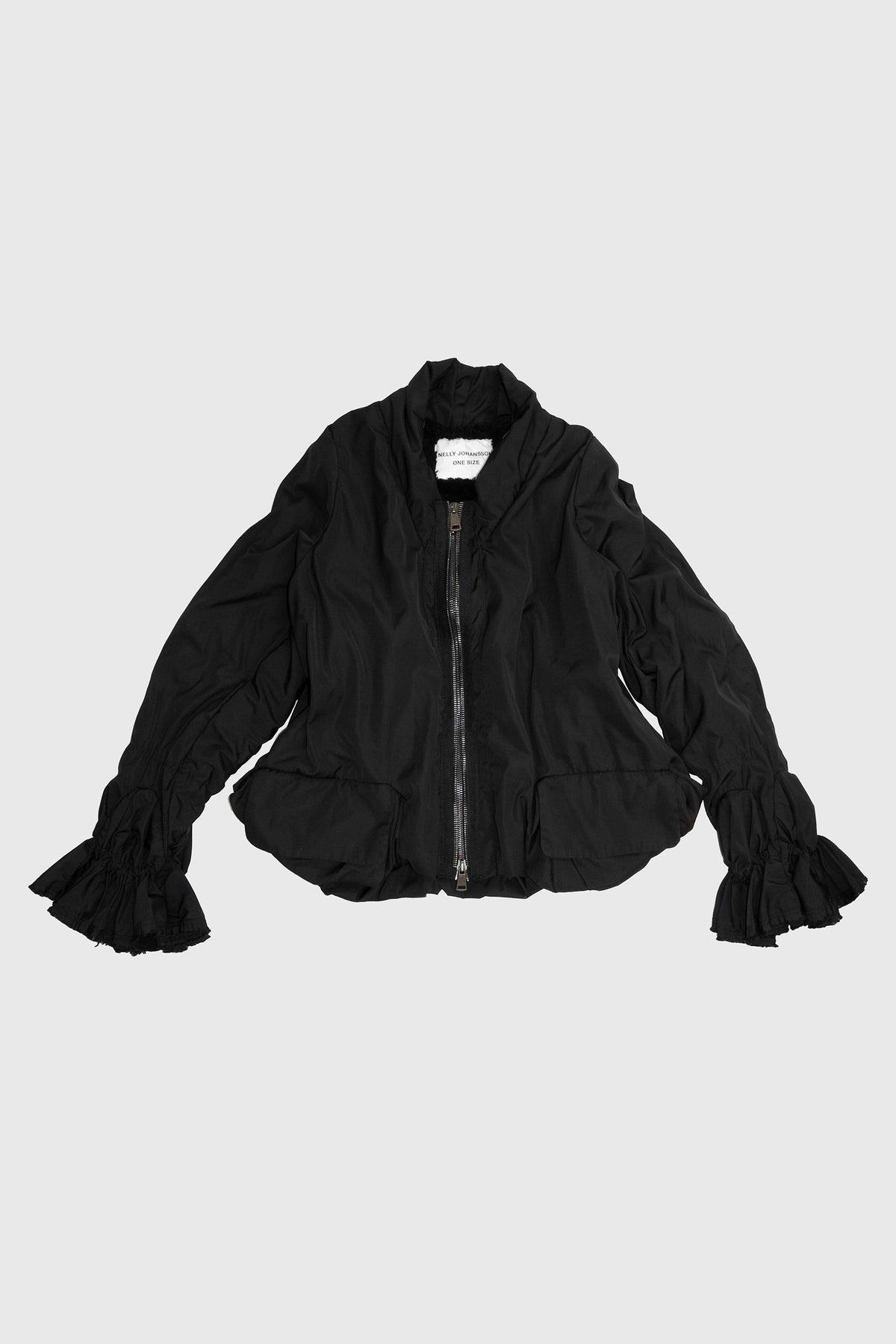 Ruched Bomber Jacket