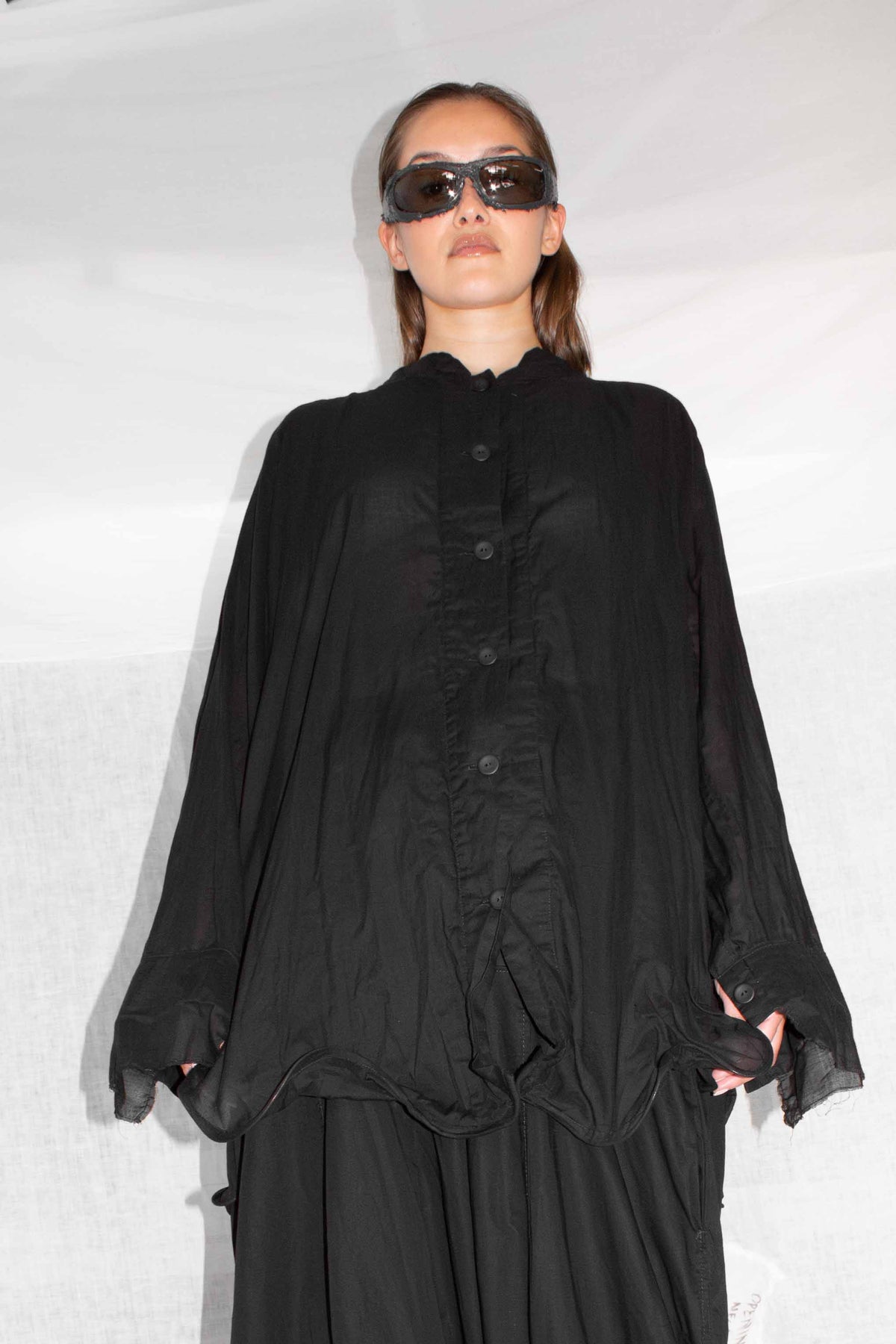 Sculptural Mock Shirt by NELLY JOHANSSON, cotton – view 3 of 5