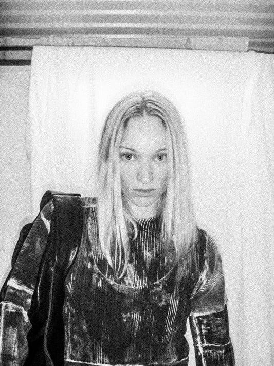 NELLY JOHANSSON 2023–24 collection: portrait in a black leather jacket 20