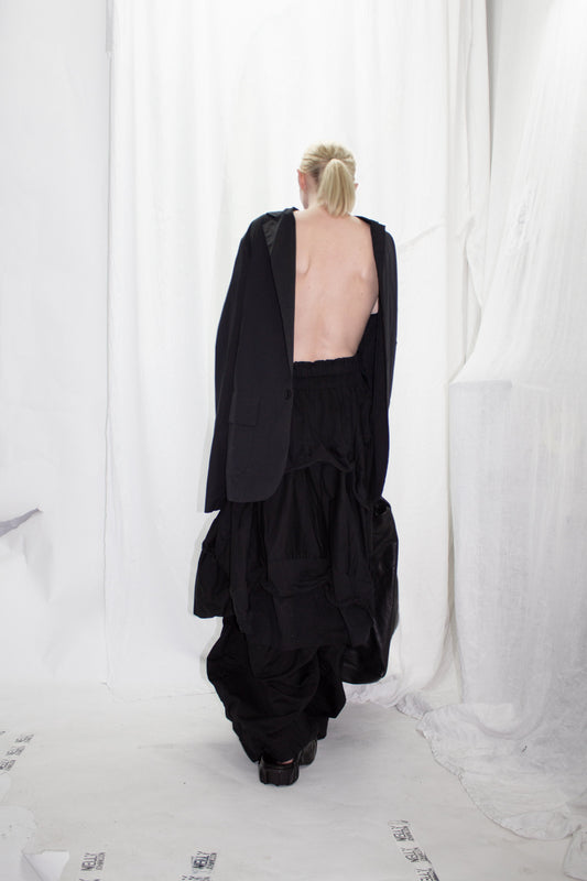 NELLY JOHANSSON 2023–24 collection: open-back black dress 56
