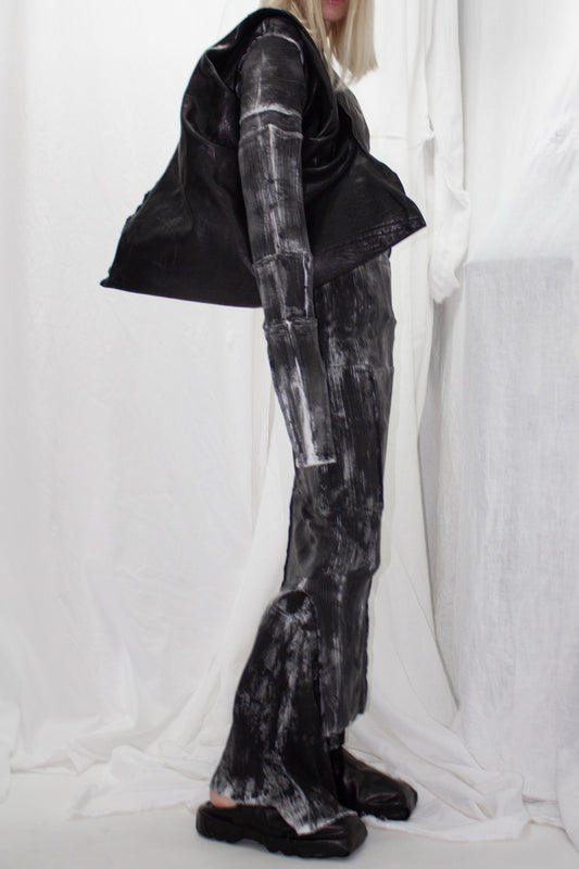 NELLY JOHANSSON 2023–24 collection: black-and-white printed cropped jacket and trousers 61