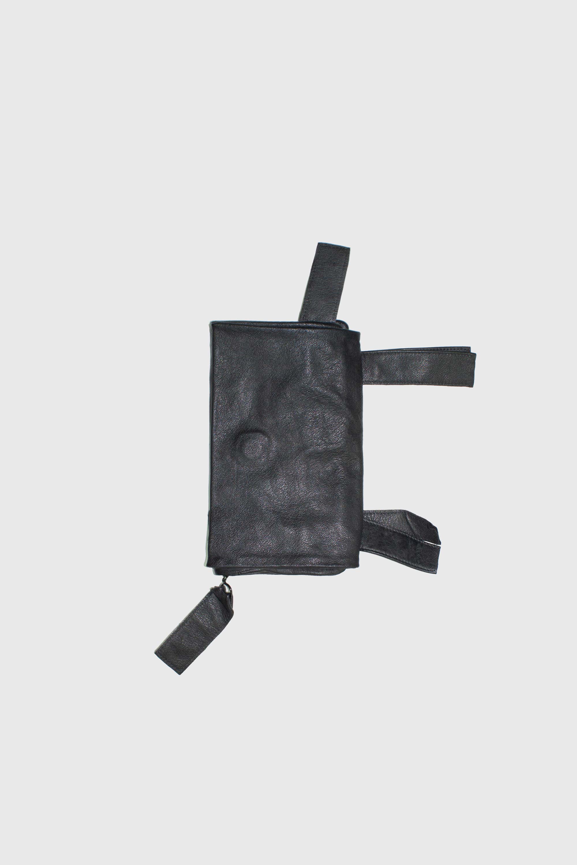 Gray Leather Wallet - NELLY JOHANSSON