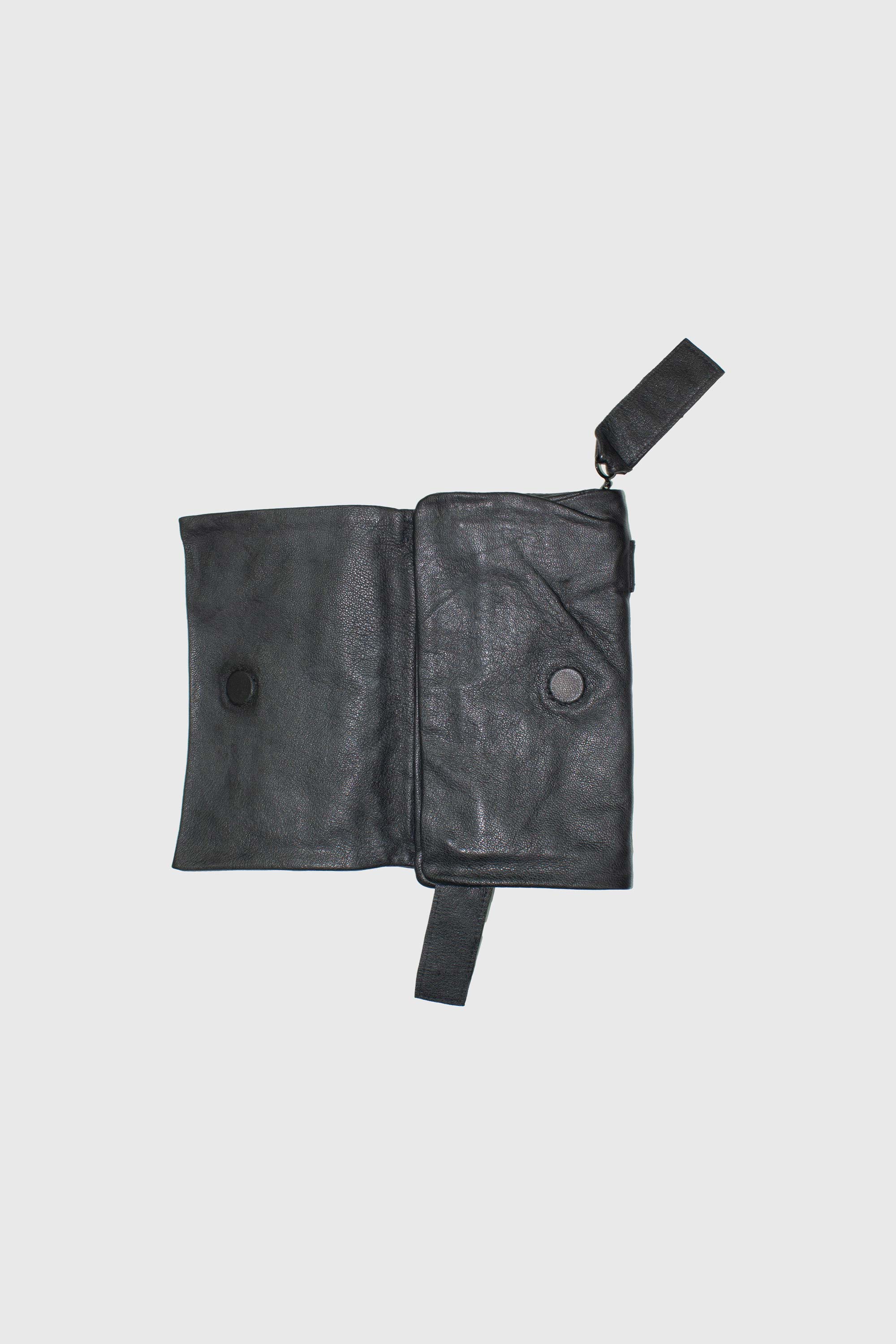 Gray Leather Wallet - NELLY JOHANSSON