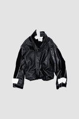 Patch Leather Jacket