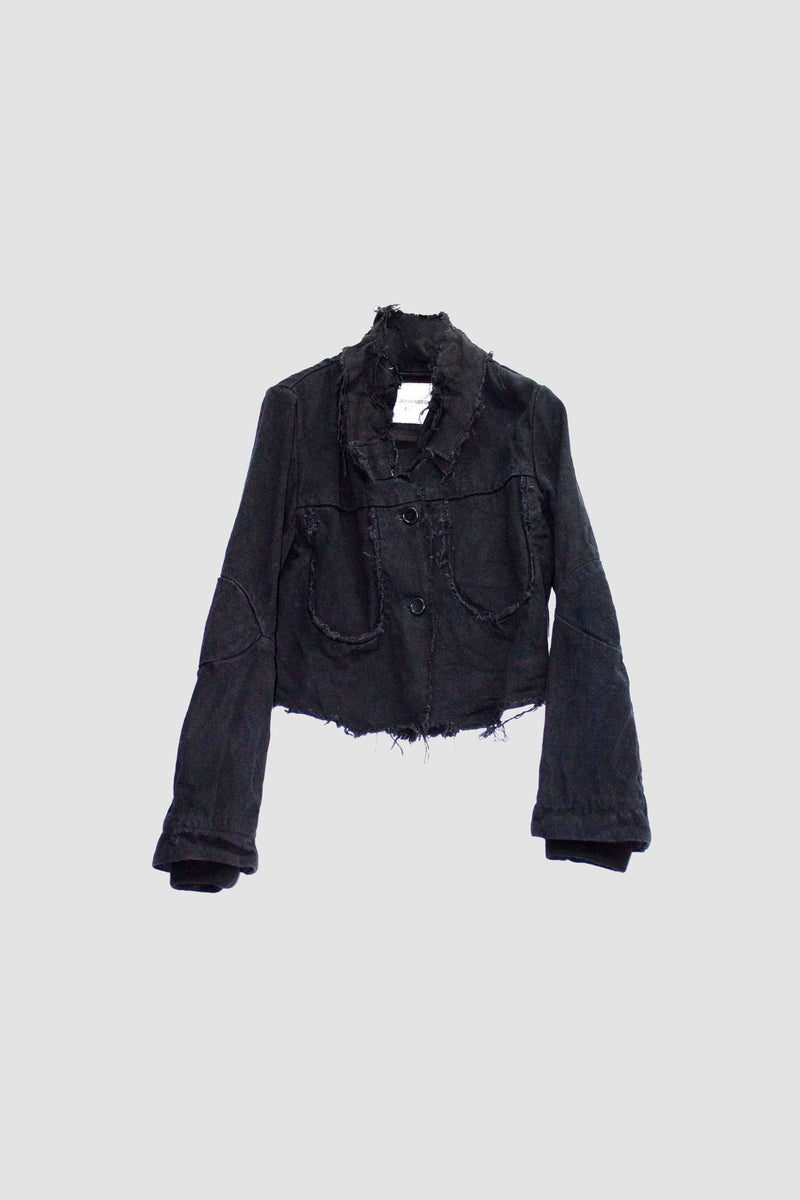 SPLIT BACK CROP JACKET