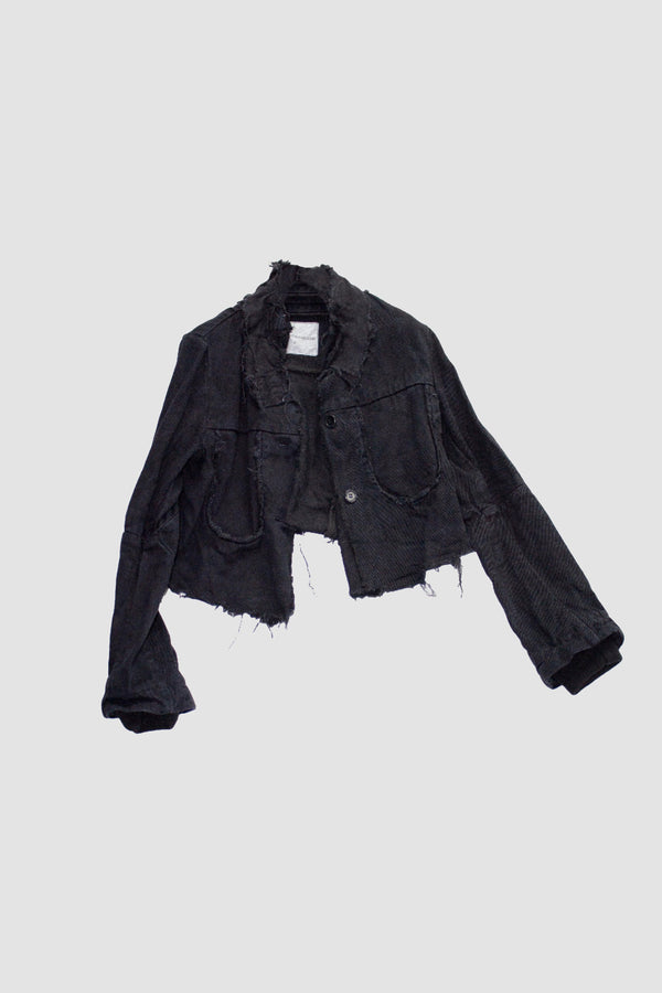SPLIT BACK CROP JACKET