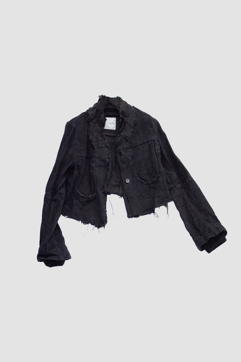 SPLIT BACK CROP JACKET