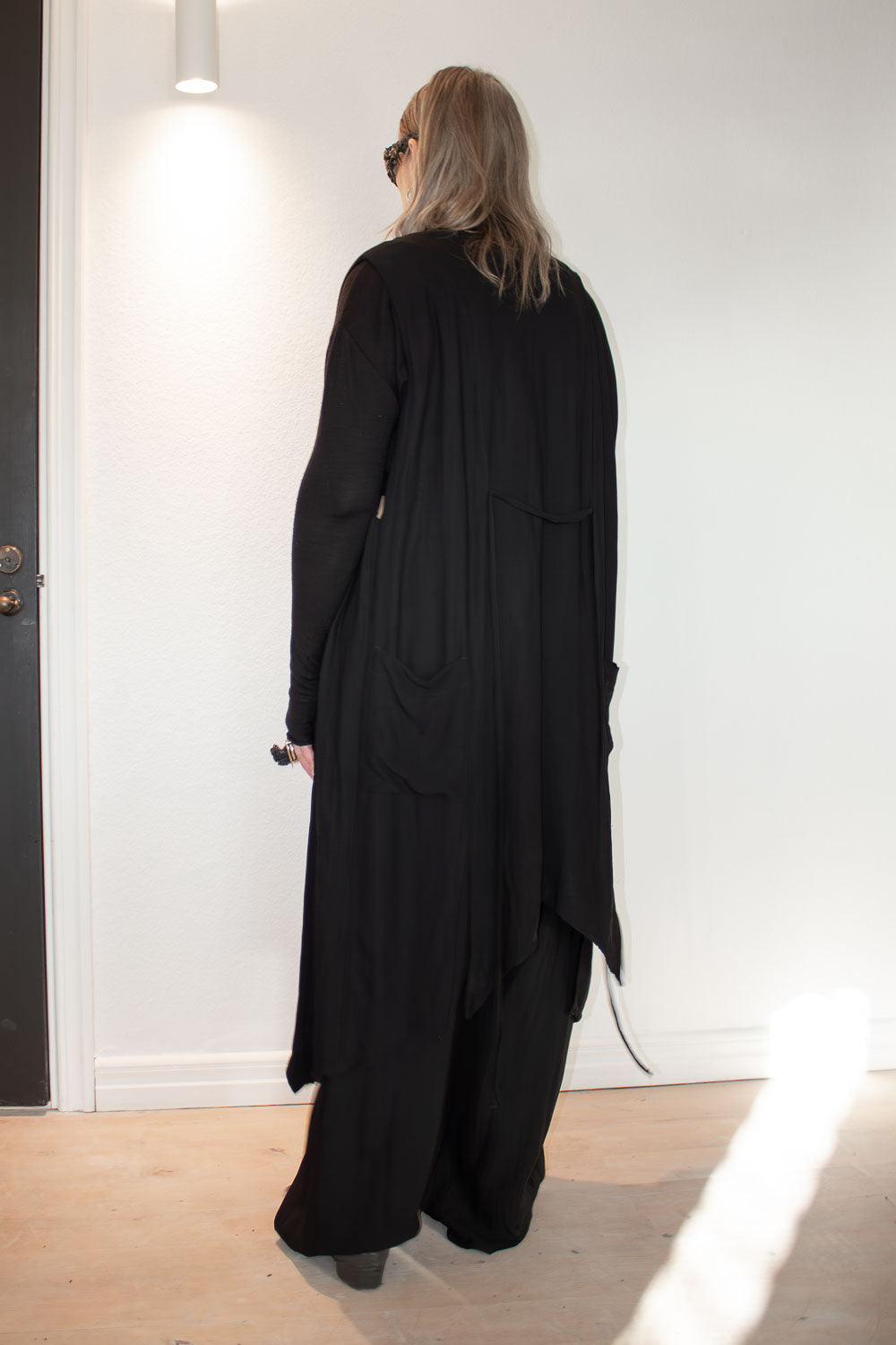 Black Maxi Pocket Dress - NELLY JOHANSSON