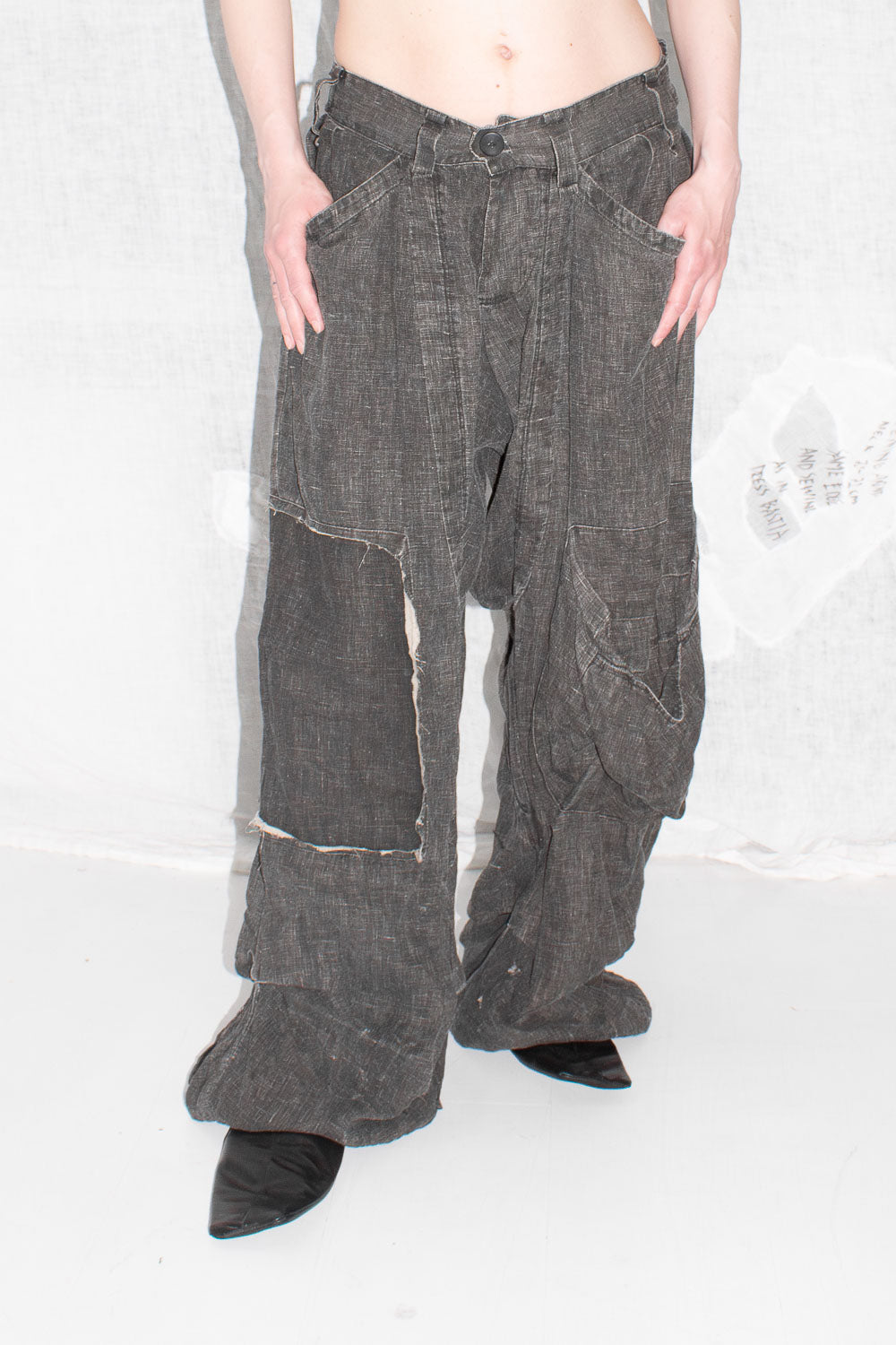 Cargo Linen Trousers - NELLY JOHANSSON