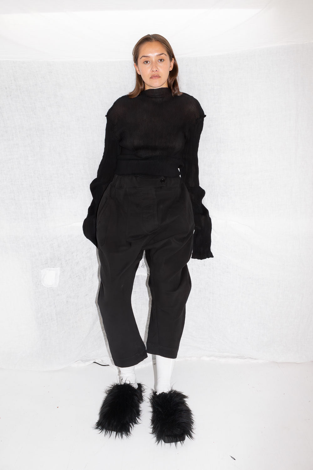 Cropped Pleat Trousers - NELLY JOHANSSON