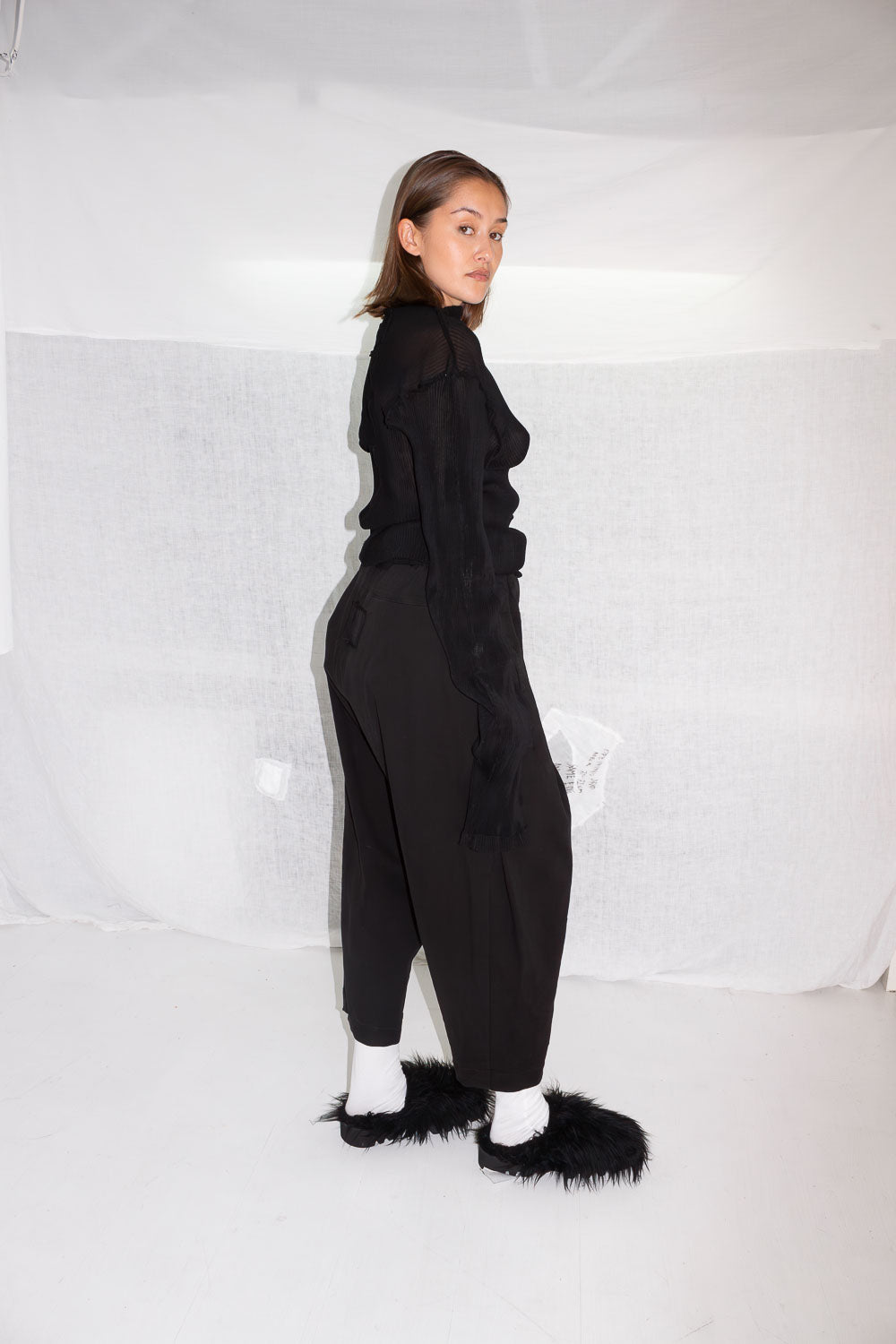 Cropped Pleat Trousers - NELLY JOHANSSON