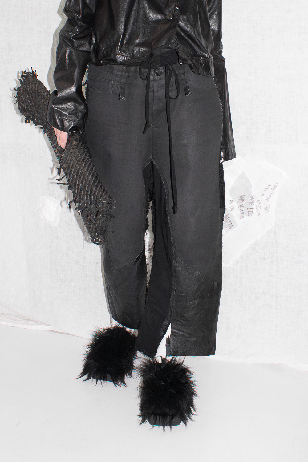 Paneled Leather Jeans - NELLY JOHANSSON