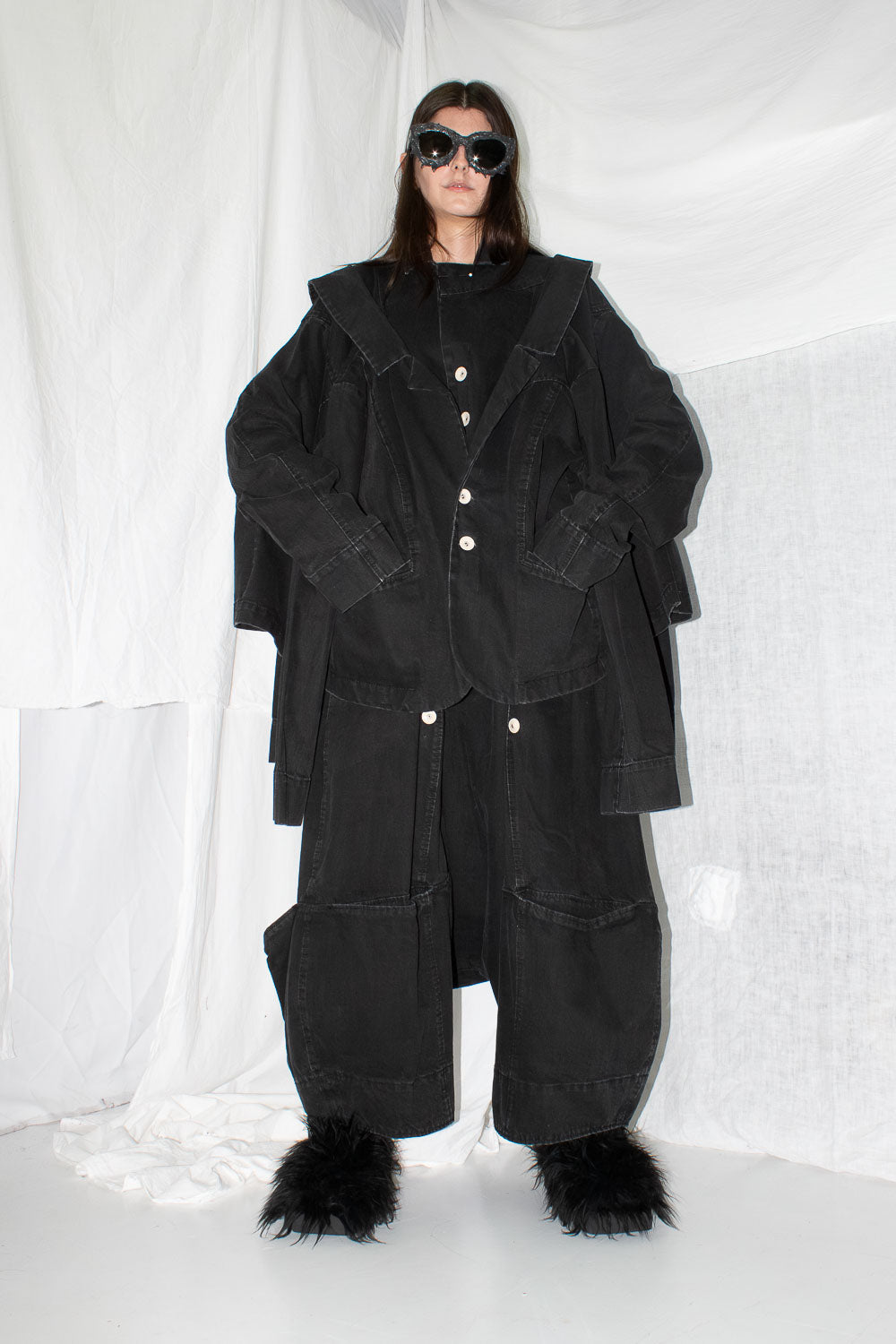 Layered Denim Jacket - NELLY JOHANSSON
