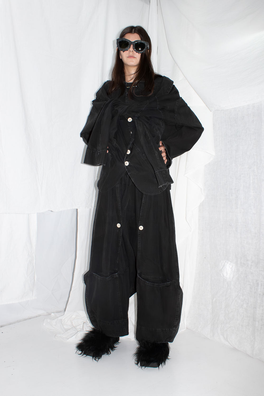 Layered Denim Jacket - NELLY JOHANSSON