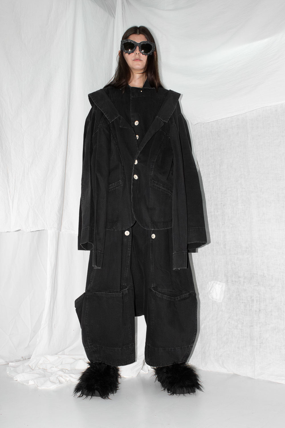 Layered Denim Jacket - NELLY JOHANSSON