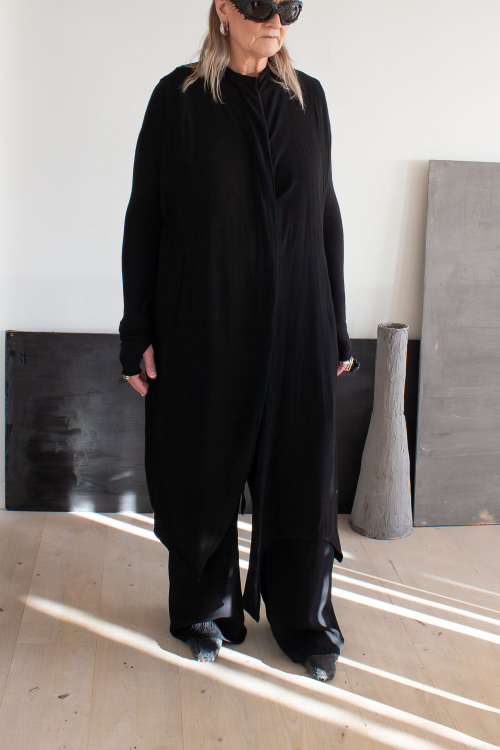 Black Maxi Pocket Dress - NELLY JOHANSSON
